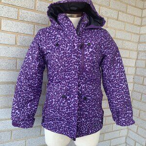 ARCTIX PURPLE ANIMAL PRINT SNOW JACKET FOR KIDS SIZE M